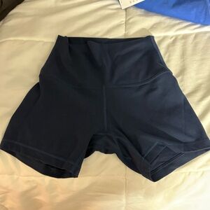 Lululemon Athletica Dark Blue Bike Shorts 4”